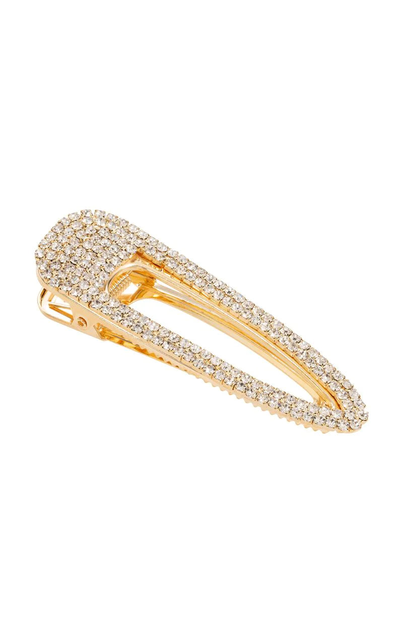 Mini Gold Tear Drop Barrette