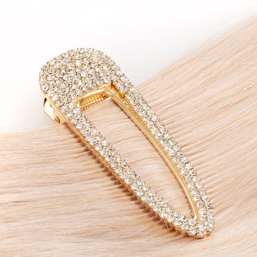 Mini Gold Tear Drop Barrette
